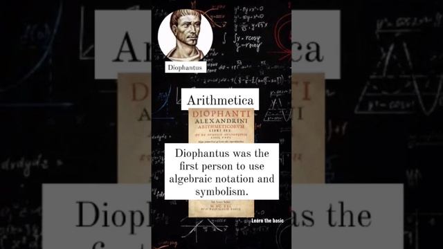 HISTORY OF MATH - Diophantus of Alexanderia Father of Algebra #LET MATH MAJORSHIP