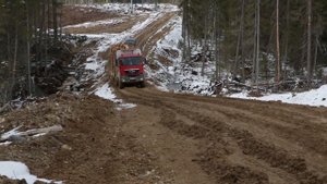 Лесовоз МАН 6х6. Автомобиль-сортиментовоз MAN 6X6 timber