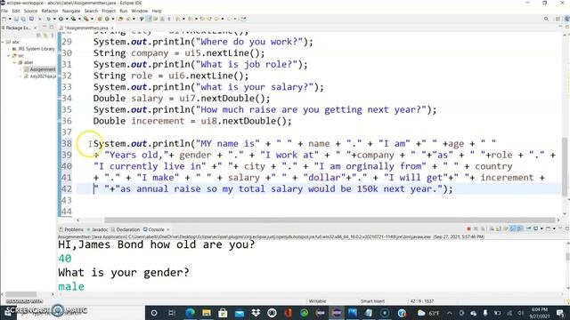 Printing a paragraph in java. смотреть онлайн