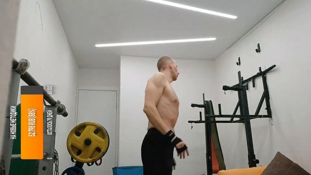 Доброп. - отж. пола 2х50(10кг), брусья 2х50(2,5кг), жим стоя 2х24(41кг). смотреть онлайн