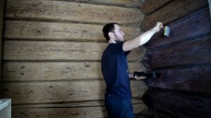КУПИЛИ ДОМ В ДЕРЕВНЕ. КРАСИМ ДЕРЕВЕНСКИЙ СРУБ