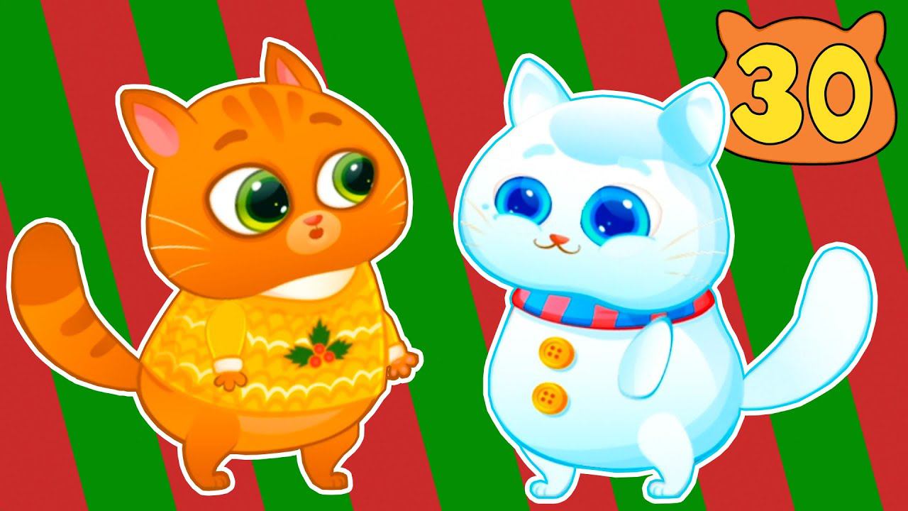 Суровый КОТИК БУБУ №30. Котенок снеговик. МУЛЬТИК про котят на канале Хвостик ТВ смотреть онлайн