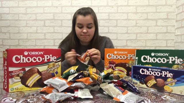 MUKBANG Сладкий ?/ ЧОКО ПАЙ /оригинал / клюква/манго/чокочип / CHOCO PIE CRANBERRY/MANGO/Original смотреть онлайн