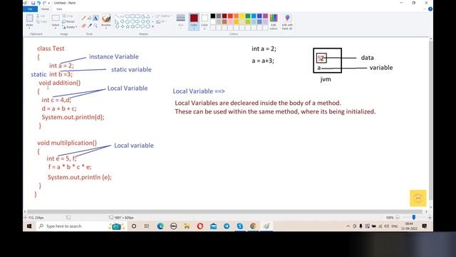 variables in java | Local, Static and Instance variables in Java - Part 1