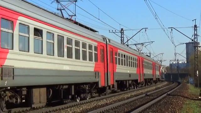 Электропоезд ЭД4-0005 с рейсом "Чехов - Москва Каланчевская" смотреть онлайн