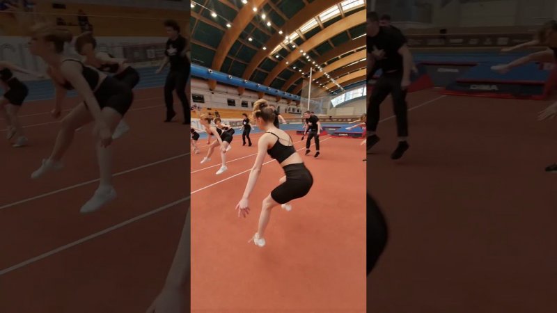 Разминаемся перед соревнованиями #спорт  #соревнования #чирлидинг #dance #gym #sport #cheerleading