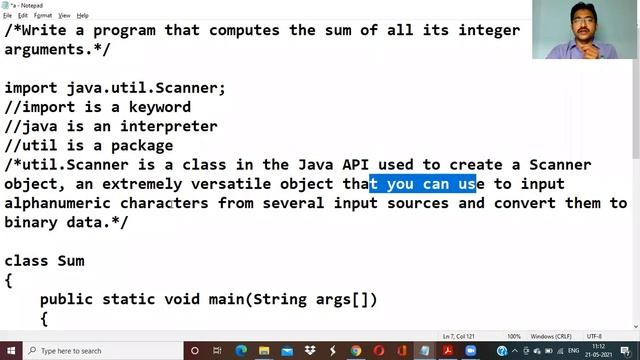 Program that computes the sum of all its integer arguments смотреть онлайн