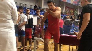 Взвешивание 86 кг Первенство России по вольной борьбе до 24 лет