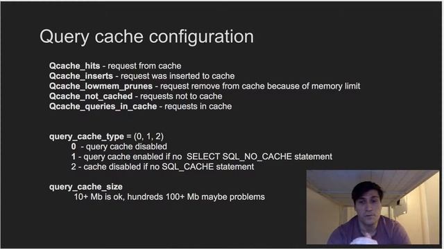 mysql query cache возможные проблемы смотреть онлайн
