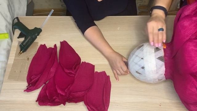 Ростовой цветок яркий. Пошаговое описание.