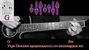 Как играть Утро Полины - Наутилус Помпилиус на гитаре - рарбор - аккорды - бой