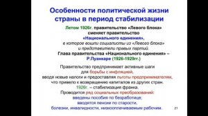 Франция в 1920 - 1930 годы