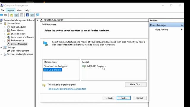 How to Get Back Missing Display Graphic Driver in Device Manager