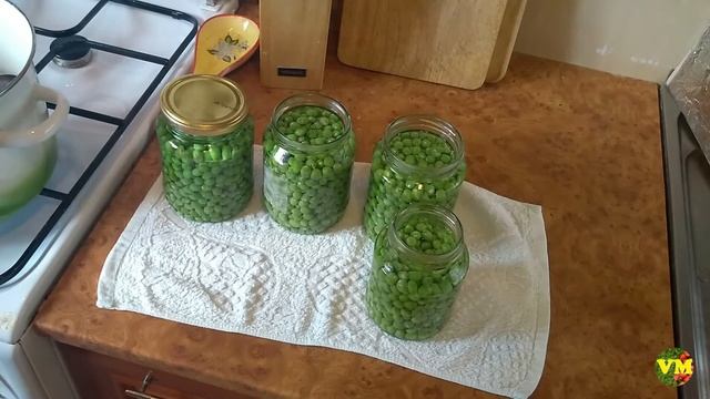 Как законсервировать зеленый горошек на зиму.
