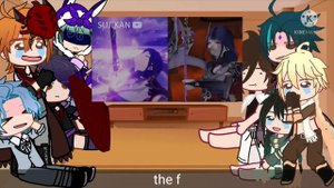 The teyvat react to paimon and other! || ft fatui harbingers || genshin impact react