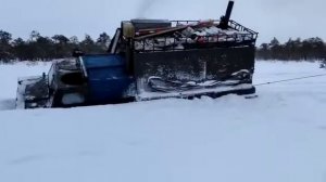 Гтт вытаскивает газ 71 проминка зимника