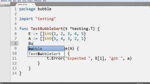 Пузырьковая сортировка Golang (Bubble Sort)