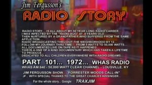 CLASSIC JIM FERGUSSON!!! - 1972 FORRESTER WOODS - WHAS - JIM FERGUSSON'S RADIO STORY - RS 101XS