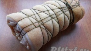 Рулет из свиного сала