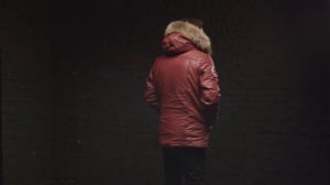 Парка кожаная мужская зимняя Alaska North Pole-94 Maroon в интернет-магазине "Bison store"