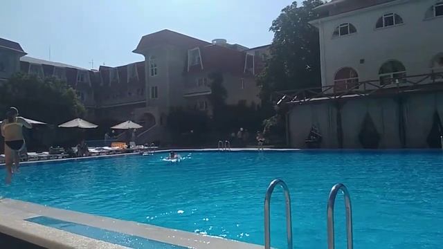 Обзор территории пансионата "Чёрное море" г.Анапа июль 2021 год