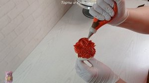 торт СВЕЧА ! Торт на Рождество, торт на Новый Год! Украшение белково-заварным кремом! CHRISTMAS CAK