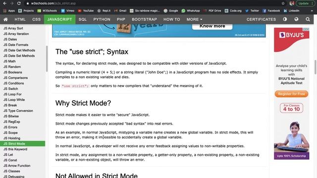 Understanding "use strict" in JavaScript смотреть онлайн