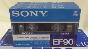 Аудиокассеты SONY. Запечатки. #audiocassette