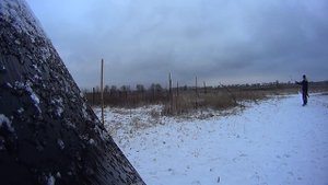 Простой самодельный лук из дерева, стеклопластика, и специального клея.