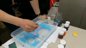 Переносим рисунок ЭБРУ на ткань. Краски TM "Magic Ebru"