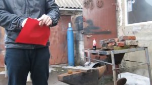 Нож из полотна ленточной пилы по металлу.