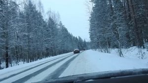 Фольксваген Тигуан, VW Tiguan на скользкой дороге