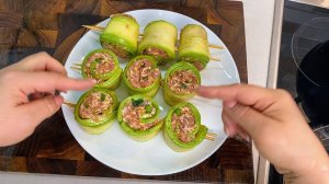 Готовлю ТРИ РАЗА В НЕДЕЛЮ. Самая ВКУСНАЯ ЗАКУСКА. Рулетики из КАБАЧКОВ, цыганка готовит.