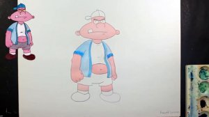 How to Draw Harold Berman | Hey Arnold drawing | Easy drawing step by step