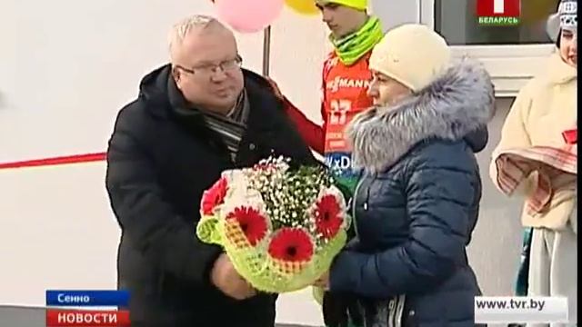 На малой родине Ирины Кривко в городе Сенно открылась современная биатлонная база