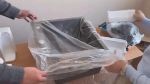 Распаковка мойки из нержавеющей стали ULGRAN STEEL