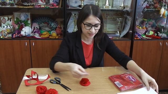 Мастер-класс по изготовлению красной гвоздики из салфеток смотреть онлайн