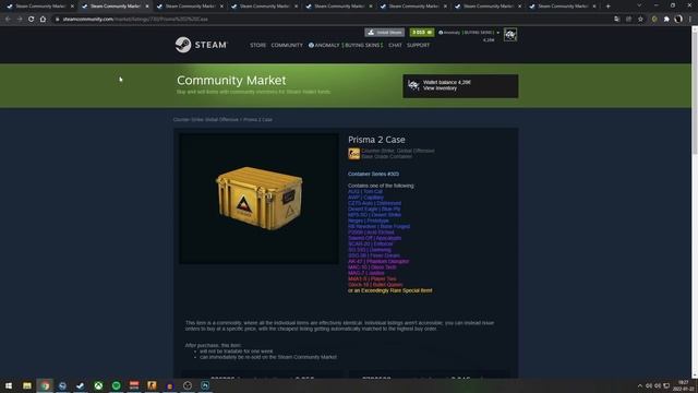 Buy this video. Steam Market. Стим рынок. Steam Market History Plus.