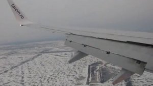 Tarom landing to Henri Coanda (Otopeni) airport