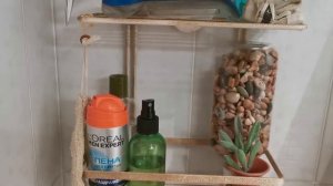 Организация декор хранение в маленькой ванной комнате