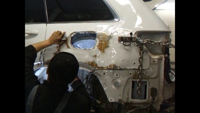 Ремонт крыла Jeep Grand Cherokee смотреть онлайн