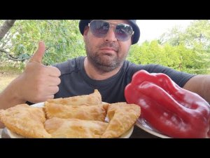МУКБАНГ ЧЕБУРЕКИ магазинные/ОБЖОР перец болгарский