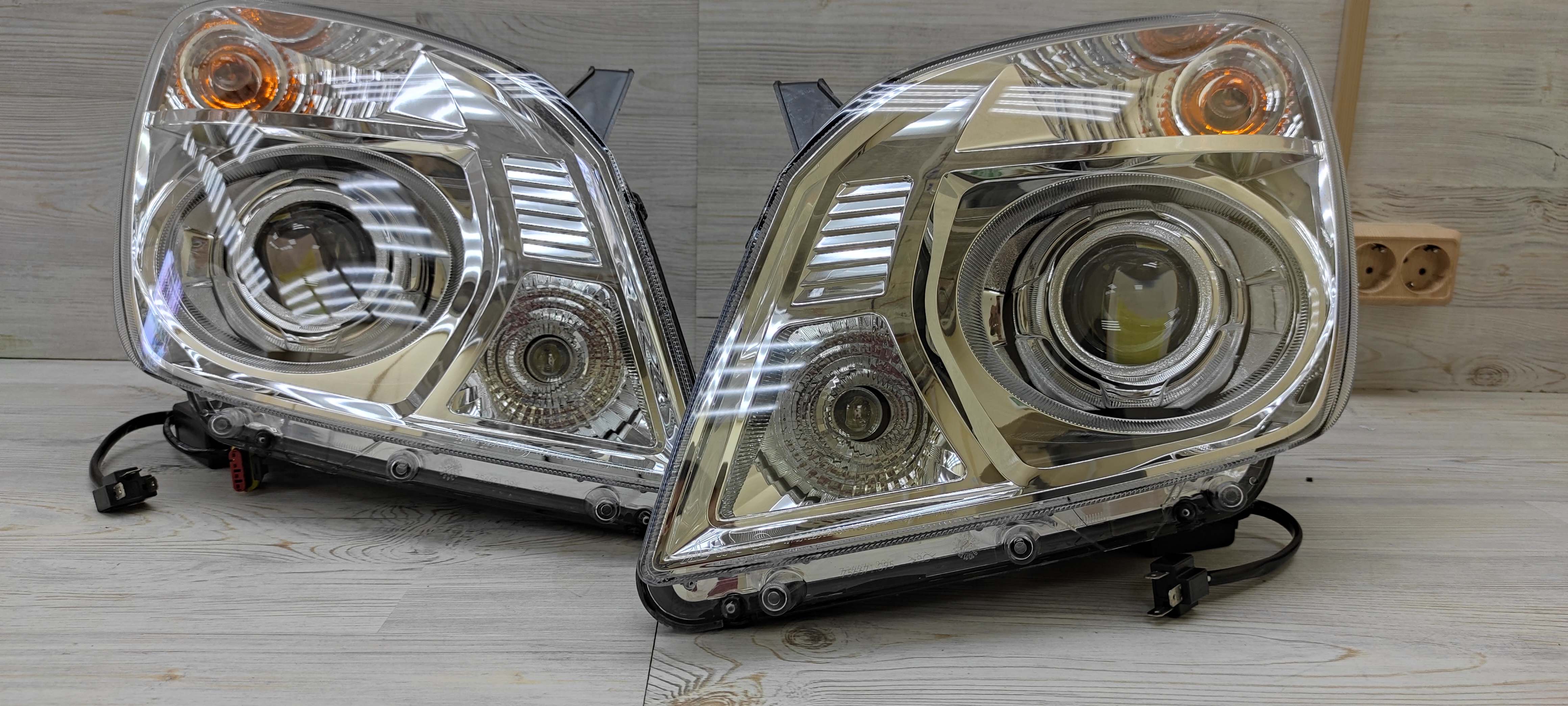 Модернизация фар для Газель. Установка светодиодных модулей.