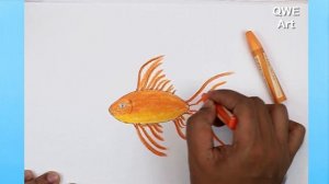 Fish Drawing | How to draw a Gold Fish ?