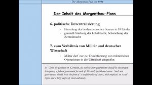 Der Morgenthau-Plan 1944 (Henry Morgenthau jr. | Franklin D. Roosevelt)