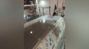 Mitsubishi lancer cedia покраска в цвет nardo grey (LY7C)