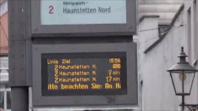 Augsburg Straßenbahn Linie 2 Senkelbach Frauentorstraße Mozarthaus Dom Rathausplatz смотреть онлайн