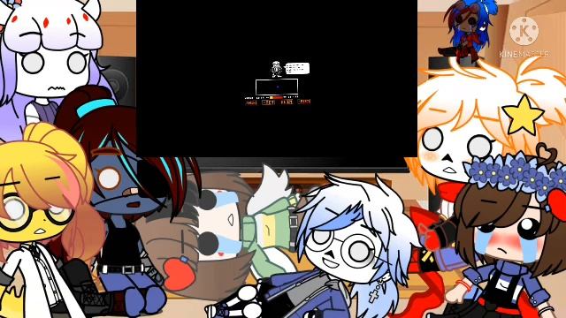 Undertale reacts to sans battle but I want to die||gacha club смотреть онлайн