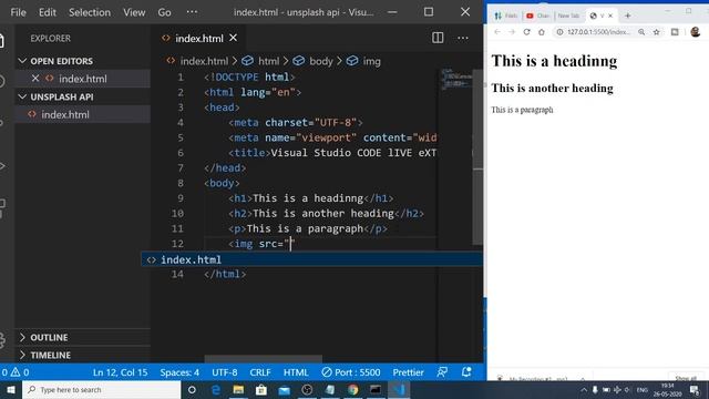 Visual Studio Code Live Server Extension to Run Code on Local Development Server Full Demo Video смотреть онлайн