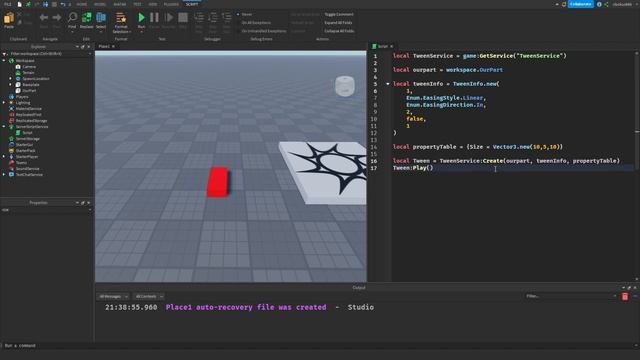 гайд по tweenService в роблокс студио смотреть онлайн